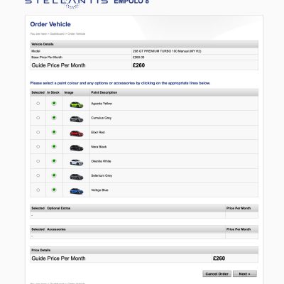 6 select paint colour